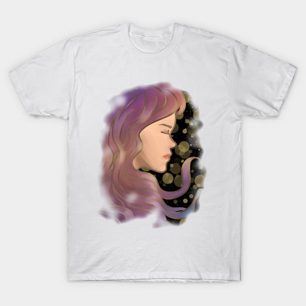 sleeping lady T-Shirt by Mucc.us